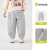 Novas Calças de Outono para Meninas da Dudu, Roupa Infantil para Bebês, Calças Esportivas Infantis, Calças Compridas para Meninas, Calças de Moletom Casuais Versáteis