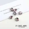 Nova Arte de Unhas Cor Sólida Rosa Seco com Decorações de Strass, Coração Deslumbrante, Oval, Quadrado Arte de Unhas Usável com Strass Atacado