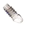 Preservativo Sexy Presa de Lobo de Cristal Preservativo para Homens com Preservativo Travamento de Sêmen Espinhudo Brinquedo Sexual Anel de Pênis de Cristal Fabricante Entrega