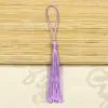 Marcador de página de cartão estilo chinês borla borla doce de fruta caixa de presente decoração cartão de convite leque guarda-chuva pendurado decorativo pequeno feito à mão