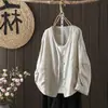 Chaqueta de algodón resistente lavada con arena para mujer, cárdigan de manga larga con pliegues hechos a mano, prenda exterior artística de color liso para otoño