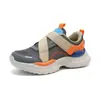 Sapatos Infantis, Novos Tênis Esportivos de Couro para Meninas, Sapatos de Malha Leves e Respiráveis para Crianças de Tamanho Médio e Grande, Tênis Casuais para Corrida para Meninos