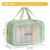 Nueva Bolsa de Aseo Separada Seca y Húmeda Doble Capa Impermeable Viaje Almacenamiento Maquillaje Bolsa Cosmética de Dibujos Animados Visual de Gran Capacidad