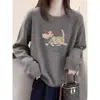 Camiseta de manga larga con cuello redondo De Rong, moda femenina, nuevo estilo 2026, top versátil y moderno como capa base para otoño
