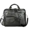 Bolso cruzado de piel de vaca genuina para hombre, bandolera, hombro, para ordenador, multifuncional, gran capacidad, maletín casual