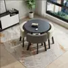 Mesa de negociación de oficina sencilla y combinación de silla, creativa, para reuniones, tienda de té con leche, recepción de ocio, mesa redonda pequeña, mesa de comedor