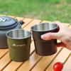 Taza golondrina de acero inoxidable 304 para exteriores, taza para cerveza de camping, taza para café, taza con escalera, vaso para agua, vaso para bebidas, venta al por mayor