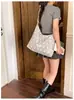 Bolso de Mujer de Lunares y Rayas 2026 Nuevo Verano Moda Estampado Plegado Bolso Tote Gran Capacidad Bolso de Hombro Cruzado