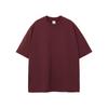 Camiseta Masculina de Manga Curta Verão Novo Produto Peso Pesado 385g Tamanho Grande Marca de Moda de Rua Cor Sólida Caimento Solto Unissex Camiseta de Manga Curta