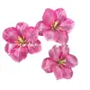 3 Cabeças de Flores Artificiais de Tulipa Tulipas Artificiais Sorriso Aberto Impressas em 3D Flores de Casamento Arranjo de Flores para Salão de Casamento