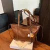 Bolso Sobaco Retro Transfronterizo de Alta Gama Bolso Tote de Gran Capacidad para Mujer 2025 Otoño e Invierno Nuevo Bolso de Hombro Sencillo para Viaje