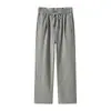 Pantalones Harem Deportivos Rectos Holgados de Caída Estilo Coreano Tendencia Versátil Cómodos Elásticos Casuales para Hombre Nanxia