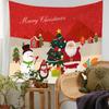 Tapete de Natal 2022 Novo Tecido de Parede Decorativo para Atmosfera Jardim de Infância Tecido Pendurado do Papai Noel Tecido de Fundo