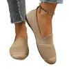 Venta Caliente Comercio Electrónico Transfronterizo Tallas Grandes Otoño 2026 Nuevo Zapatos de Punto Individuales Suela Plana Transpirables Slip-on Zapatos Individuales para Hombre Perezoso Mujer