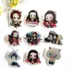Cazador de demonios: Kimetsu No Yaiba Broche Acrílico Dibujo Animado Periférico Insignia Estudiante Corazón de Chica Accesorios para Bolsas Colgante Parche