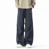 Nuevos pantalones casuales de otoño, pantalones cargo rectos holgados para hombre, pantalones paracaídas versátiles de secado rápido, marca de moda
