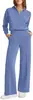Conjunto Deportivo de Dos Piezas para Mujer con Sudadera de Manga Larga con Cremallera y Pantalones de Pierna Ancha - Nuevo para Otoño e Invierno 2026 en Amazon (Estilo Europeo y Americano)