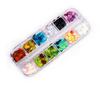 Nail art Halloween lantejoulas Natal maquiagem rosto enfeites morcego abóbora bruxa fantasma caveira glitter em pó