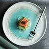 Color bajo cubierta Plato para bistec estilo japonés Plato para comida occidental Sentido Comercial Hogar Plato de cerámica Plato para pescado Plato plano para dim sum