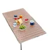 Mantel desechable para camping al aire libre, mesa enrollable para carrito de camping con borde elástico, mantel de picnic engrosado con borde elástico, práctico