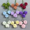Hortênsia Doce Artificial de 3 Cabeças, Flores Artificiais Prontas para Arranjos de Casamento, Exposições de Chão e Decorações Florais para Sala de Estar