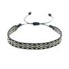 Pulsera de Estilo Bohemio con Patrón de Corte Español para Mujer, Joyería Hecha a Mano con Cintas Tejidas de Estilo Étnico Nepalí