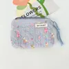 Porta-moedas Florido Fresco de Alto Valor Espuma Novo Estilo Bolsa de Armazenamento para Meninas Portátil Pequena Bolsa de Armazenamento para Batom para Viagem