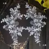 Acessórios de véu de noiva com acabamento em renda, acessórios de renda feitos à mão, suprimentos para artesanato DIY, relevo ultrassônico, outros