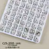 Rhinestones K9 de Alta Calidad en Forma de Huevo de Paloma Sin Base para Uñas, Rhinestones Apilados Minimalistas de Lujo Ligero, Accesorios de Uñas Portátiles