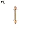 Venta caliente transfronteriza, clavo para labios de acero de titanio, clavo para lengua de acero inoxidable 316L, varilla recta, cono puntiagudo, varilla para cejas, joyería para piercing corporal