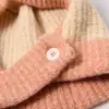 Diseño de nicho pasamontañas bufanda de invierno gorro de lana tejido integrado gorro de pullover cálido