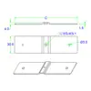 Conector de lengüeta para batería de litio alta corriente alta potencia celda única lámina compuesta de cobre-aluminio lámina de aluminio soldadura láser barra colectora de cobre-aluminio