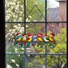 Jsty459-486 Colgante de Hierro con Forma de Pájaro de Rama Transfronterizo Decoración para Ventana del Hogar Patrón de Doble Cara Cadena de Hierro Colgante