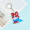 Llavero de Acrílico Personalizado con Personajes de Dibujos Animados de Anime, Llavero Sándwich de Acrílico Transparente a Doble Cara