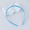 Diadema de color caramelo material PS 1.25 cm arco exterior doble fila de dientes interior 36.5 interior con doble fila de dientes arco exterior diadema
