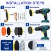Kit de pulido húmedo y seco de carburo de silicio de 2/3 de pulgada y 137 piezas para reparación de faros y pintura automotriz