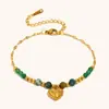 Joyería de Acero Inoxidable, Nuevos Accesorios de Mano Populares de Estilo Europeo y Americano con Temática de Frutas de Nicho, Chapado en Oro de 18 Quilates con Diamantes, Pulsera de Alto Nivel con Goteo de Aceite