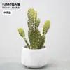 Planta de Cactus Artificial Simple en Maceta Decoración de Escritorio de Oficina Planta Verde Falsa Adorno de Cactus Planta Suculenta Artificial en Maceta
