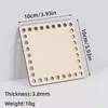 Lascas de Madeira Cortadas a Laser com Furos, Placa de Madeira, Tiras de Tecido, Cesta, Base de Madeira, Base de Madeira Crochê à Mão, Placa de Tecelagem DIY