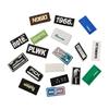 Accesorios de ropa directos de fábrica clásicos rectangulares de plástico gota de pegamento accesorios de gota marca color brillante multiestilo