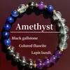 Temu Xiyin Tk Amazon Pulsera Popular Transfronteriza Pulsera de Piedra Natural Amatista Venta Caliente Europea y Americana Nuevo Al Por Mayor