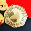Espejo Gua Sha Grande de Cobre Espejo Convexo para el Hogar Diagrama Yin Yang Tai Chi Colgante de Puerta Ventana de Balcón Espejo Cóncavo Lente Convexo de Cobre