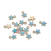 Colgantes de Estrella Coloridos en Colores Macaron, Dijes de Estrella de Cinco Puntas Esmaltados, Accesorios Hechos a Mano para Pulseras y Collares DIY