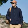 Outono e inverno esportes ao ar livre colarinho olímpico grão velo solto casual outono e inverno masculino forrado de lã espessado casaco de lã 8X