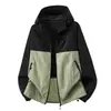 Estilo Pareja de Verano Ropa para Exteriores con Protección Solar con Capucha UPF50+ Seda de Hielo Transpirable Estilo Ropa de Trabajo Chaqueta para la Piel para Hombres y Mujeres Conjunto de Dos Piezas