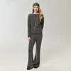 Nuevo Otoño 2026 Suéter de Mujer 100% Cachemira Sencillo Versátil Cuello Redondo con Mangas Ranglán Camiseta Base de Punto