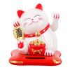 Gato Ondulado Pequeno Fofo Artesanato Criativo para Carro Presente Enfeites Gato da Sorte Japonês Movido a Energia Solar