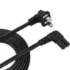 Cable de alimentación de dos polos estándar americano con conector de codo y cola de ocho conector C7 para TV impresora