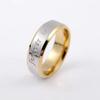 Joyería de Moda y Simple de Acero Inoxidable Amor Eterno Acero Titanio Personalizado No Se Desvanece Anillo de Pareja de Alta Gama