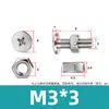 Tornillo y Tuerca Combinación de Dos Piezas para Máquina de Mascarillas y Luminarias, Acero Inoxidable 304 Tornillo y Tuerca